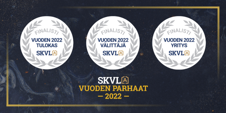 Suomen Kiinteistönvälittäjät Ry Skvl Julkisti Vuoden Parhaat 2022